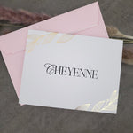 White and Gold Will you be my Bridesmaid Proposal Card - XOXOKristen