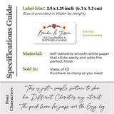 White Custom Return Address Label - XOXOKristen