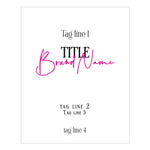 White Matt or Glossy Rectangular Product Labeling Sticker - XOXOKristen
