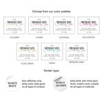 White Matt or Glossy Rectangular Product Labeling Sticker - XOXOKristen