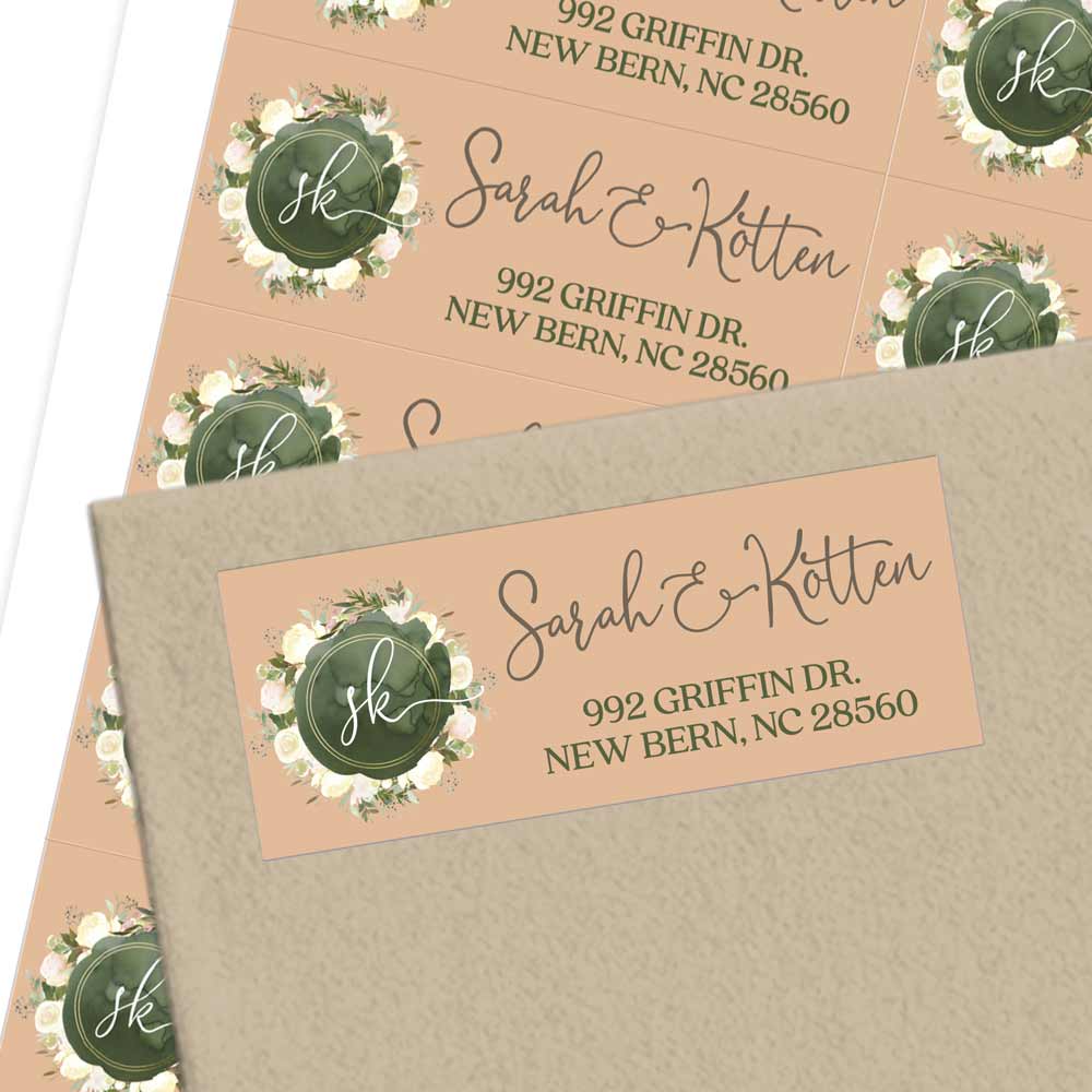 White Roses Address Label - XOXOKristen