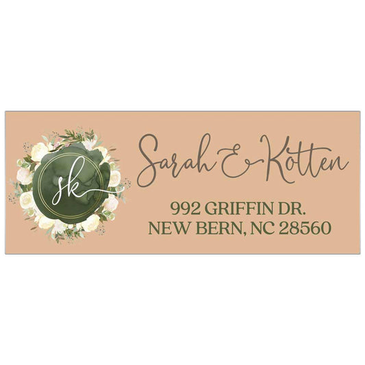 White Roses Address Label - XOXOKristen