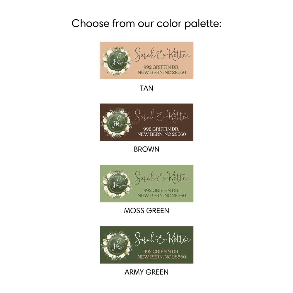 White Roses Address Label - XOXOKristen