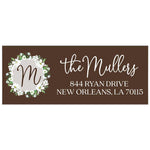White Wreath Address Label - XOXOKristen