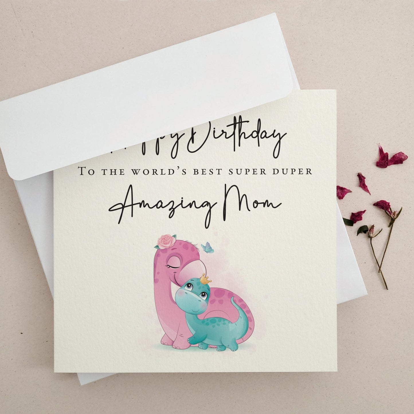 Worlds best Mom Birthday Card - XOXOKristen
