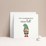 You’ll Always be on my Nice List Christmas Card - XOXOKristen